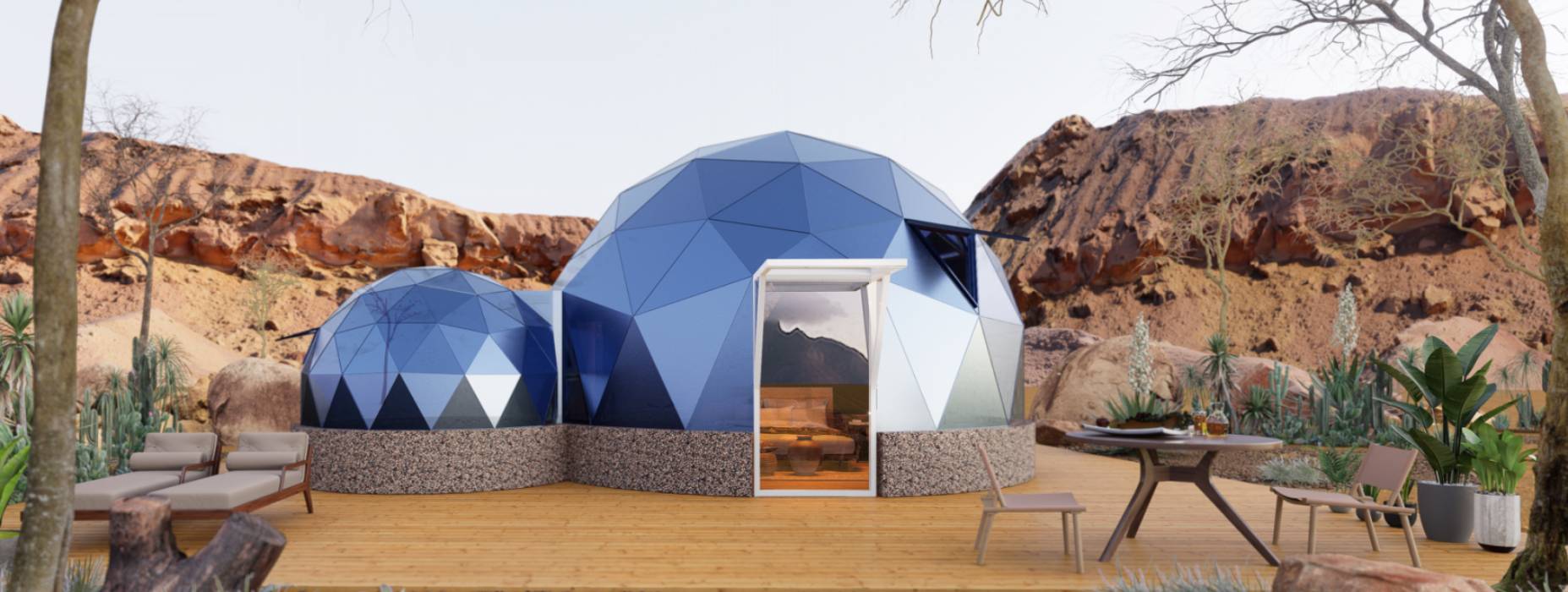 化州市球形智能光伏玻璃星空房